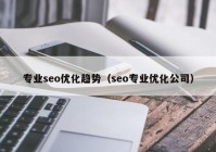 专业seo优化趋势（seo专业优化公司）